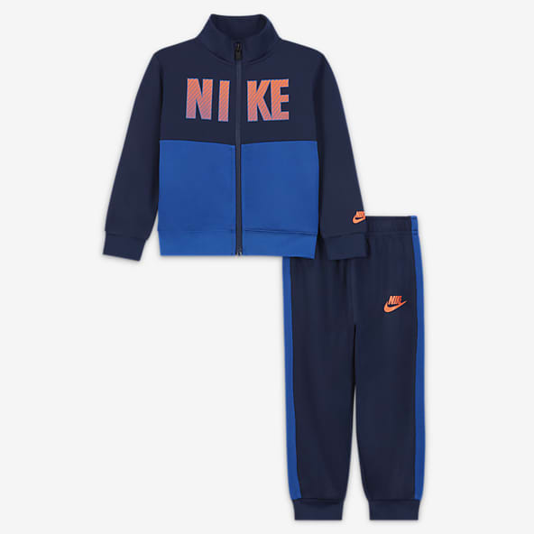 blue and pink nike tracksuit