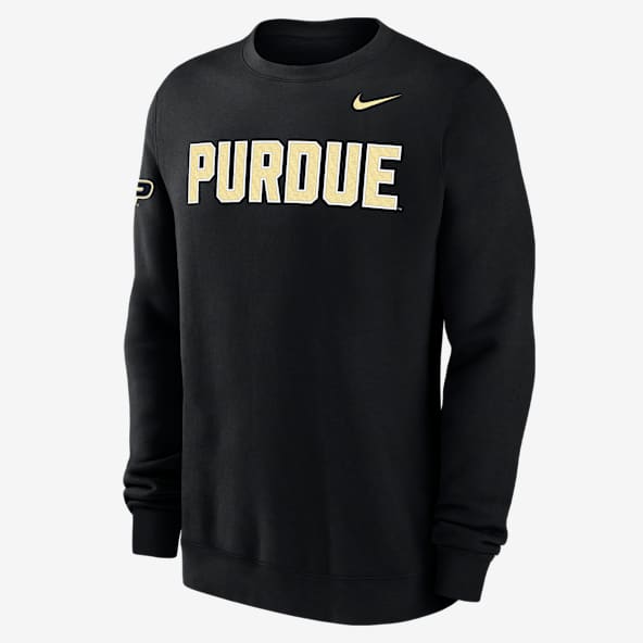Purdue Club Fleece Men's Nike College Crew-Neck Sweatshirt