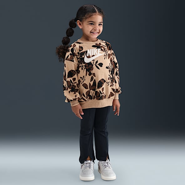 Nike Toddler Floral Camo Crew and Leggings Set