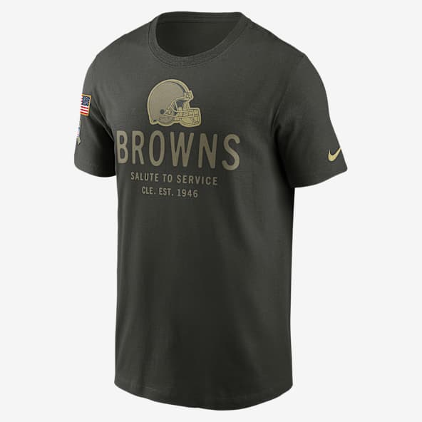 Cleveland Browns Salute to Service Sideline Primary Edge Playera Nike Dri-FIT de la NFL para hombre