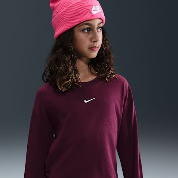 Nike Sportswear Essential Playera de manga larga para niña talla grande