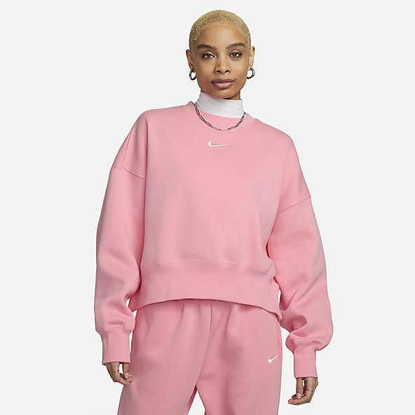kreupel Mm Garderobe Women's Pink Hoodies & Sweatshirts. Nike IE