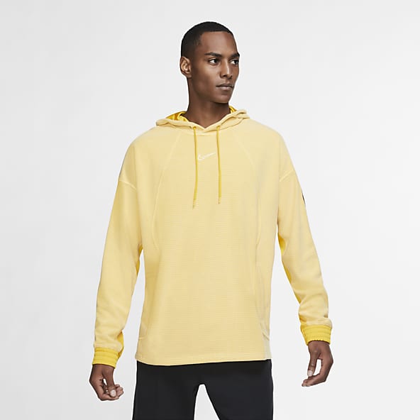 yellow hoodie men nike