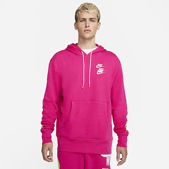 pink nike pullover hoodie