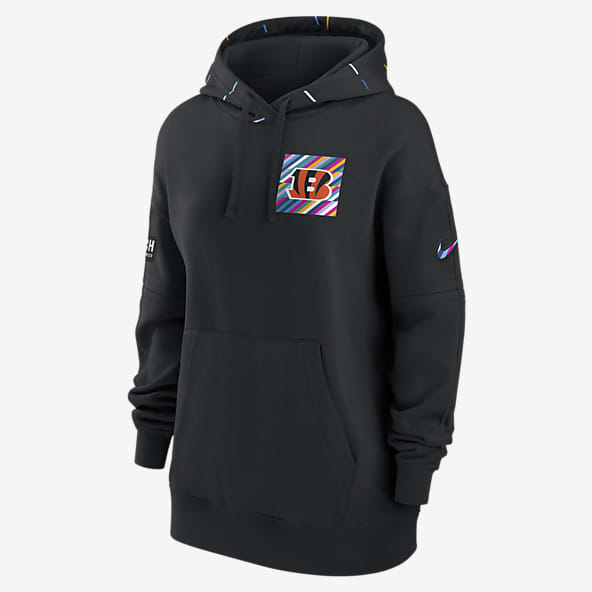 Cincinnati Bengals Sideline Men's Nike NFL 1/2-Zip Hooded Jacket.