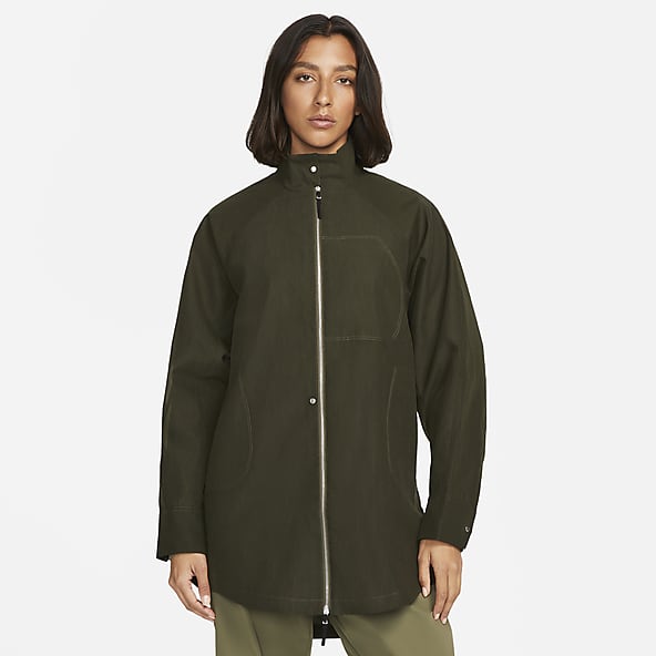 Nike green hot sale jacket womens