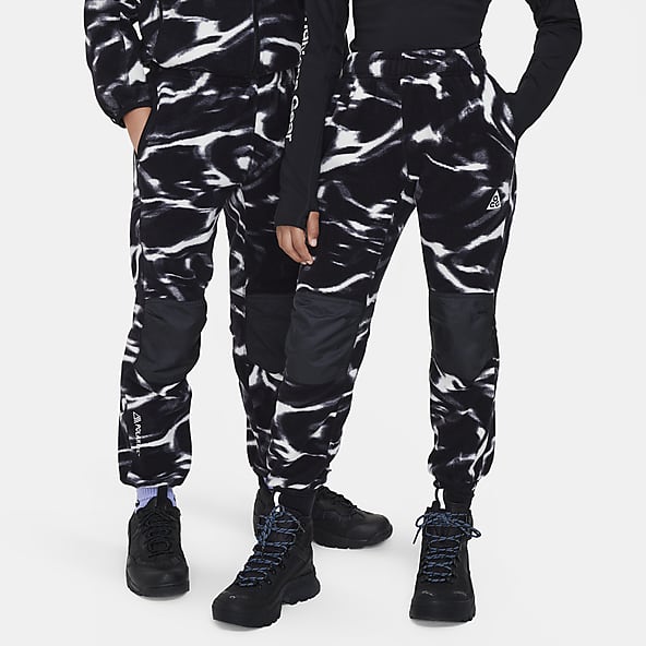 Nike Black & White Graphic Jogger Sweatpants Boys Size Small (6