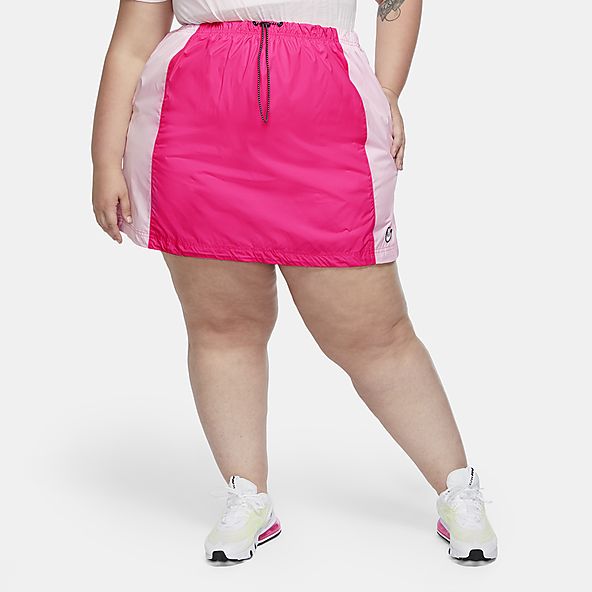 orange nike skirt