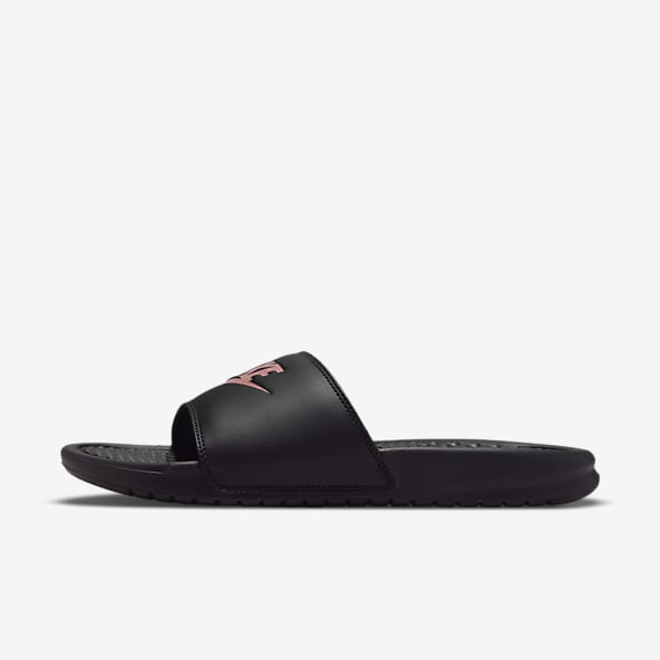 nike slippers blue