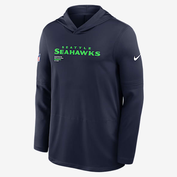 Seattle Seahawks Pure Fury Sideline Men's Nike Dri-FIT NFL Long-Sleeve Hooded Top