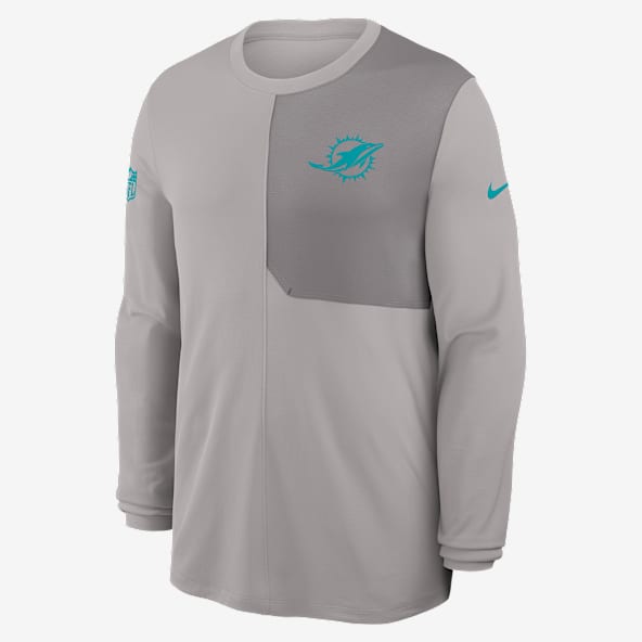 Miami Dolphins Sideline Coach Men's Nike Dri-FIT NFL Long-Sleeve Top