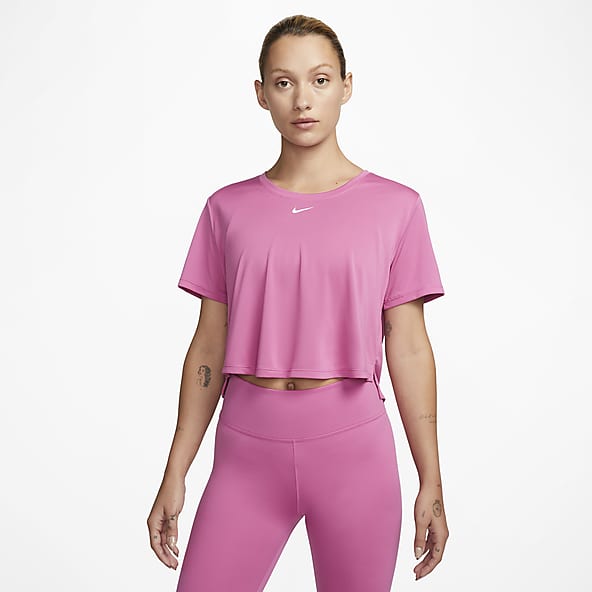 Mujer Rosa Playeras tops. Nike US