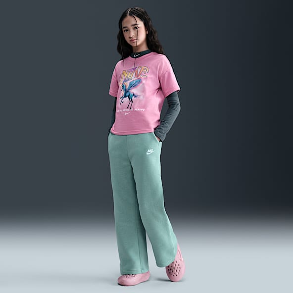Nike Sportswear Club Fleece Girls' Wide-Leg Pants