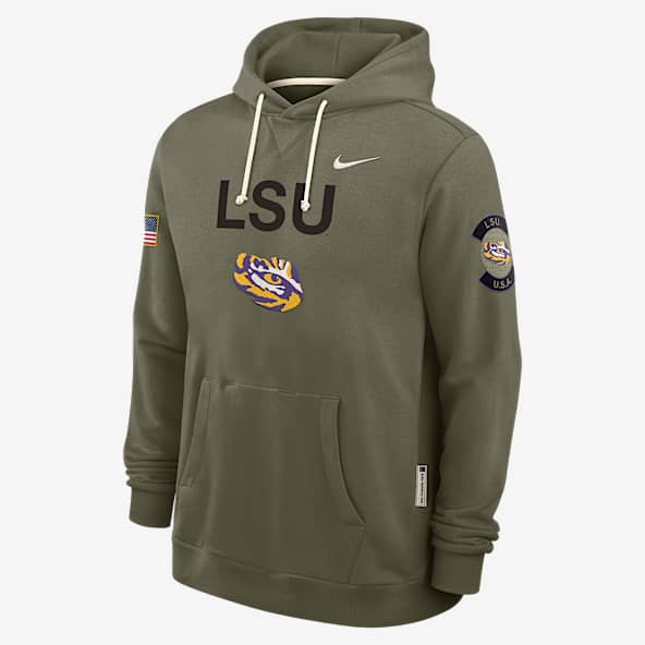 LSU 2025 Military Appreciation LSU 2025 Military Appreciation Men's Nike Dri-FIT College Pullover Hoodie