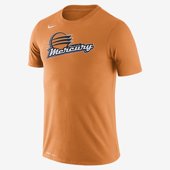 black and orange nike shirt