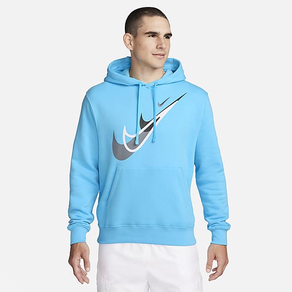 Hommes Nike Bleu Sweats a capuche. Nike FR