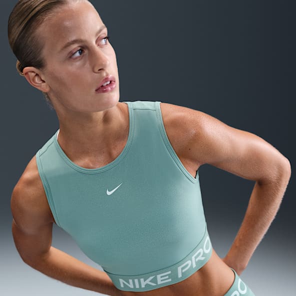 Nike Pro Korte tanktop met Dri-FIT voor dames