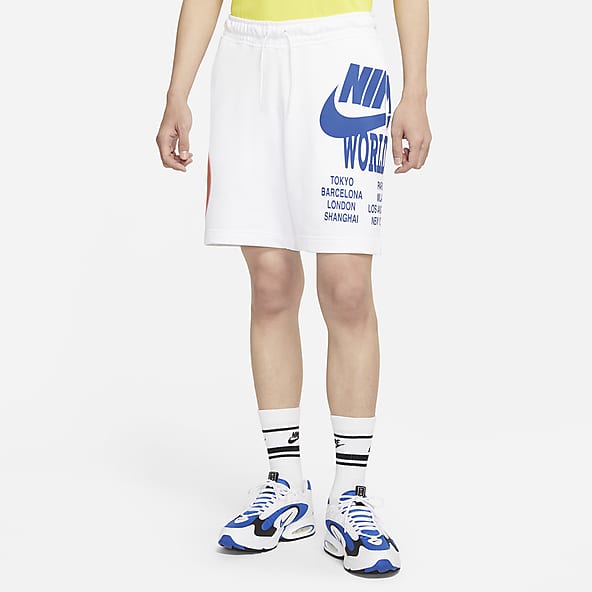 white nike gym shorts