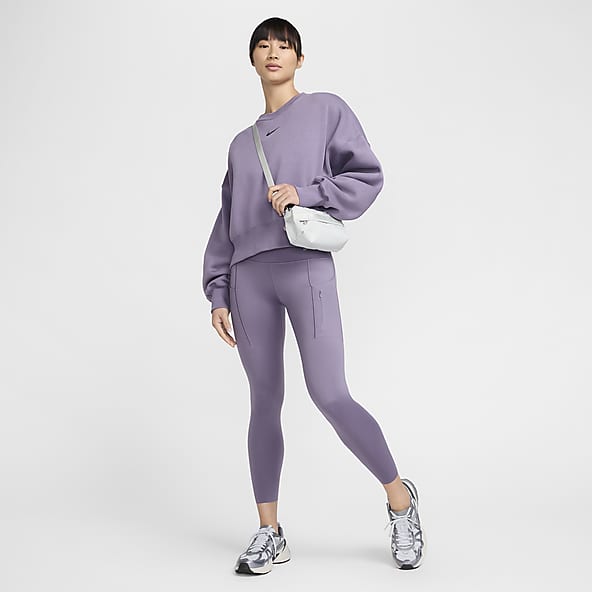 Nike Dri-FIT Bliss High-Waisted 7/8 Trousers, Pants & Sweats