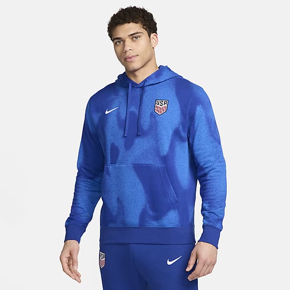Selección nacional de fútbol masculino de Estados Unidos Club Sudadera con gorro sin cierre de fútbol Nike para hombre