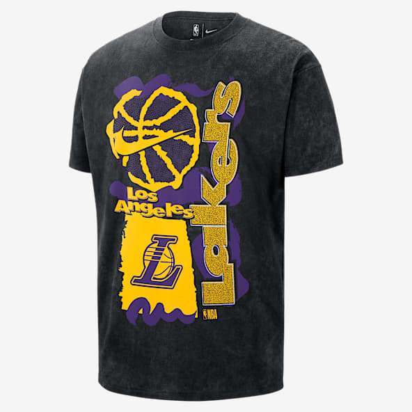 Los Angeles Lakers Courtside Los Angeles Lakers Courtside Playera Nike de la NBA Max90 para hombre