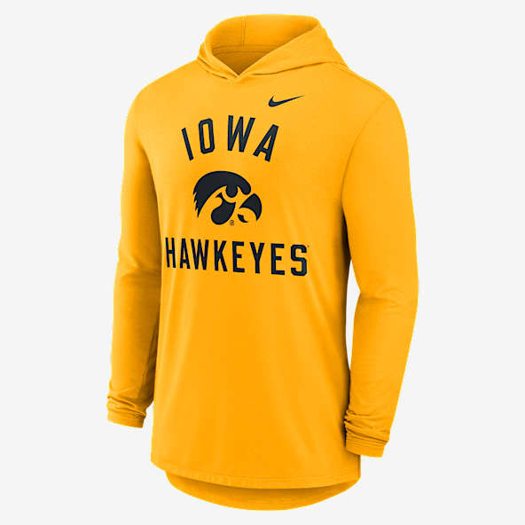 Iowa Campus Arch Men's Nike Dri-FIT College Long-Sleeve Hooded T-Shirt