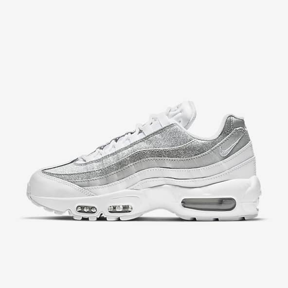 nike air max 95 trainers in all white