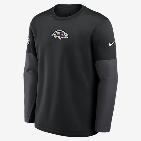 Baltimore Ravens Scripted To Win Sideline Coach Men's Nike Therma-FIT NFL Long-Sleeve T-Shirt
