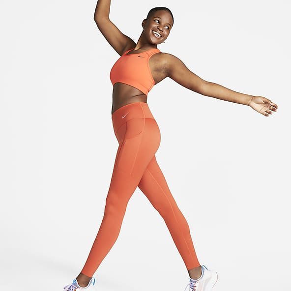 Leggings de largo completo y tiro medio con sujeción firme y bolsillos para mujer  Nike Go.