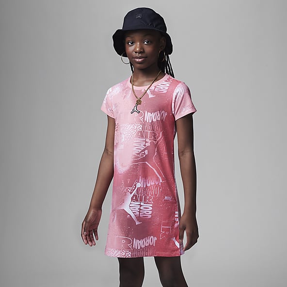 Jordan Essentials New Wave Allover Print Dress Big Kids Girls Dress