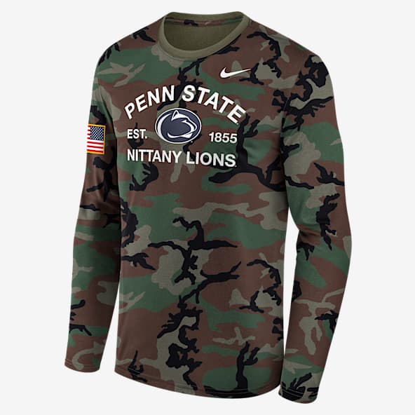 Penn State 2025 Military Appreciation Legend Penn State 2025 Military Appreciation Legend Playera de manga larga universitaria Nike Dri-FIT para hombre