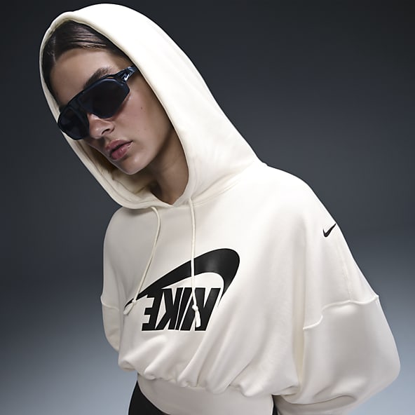 Nike Sportswear Women's Oversized Cropped French Terry Pullover Hoodie