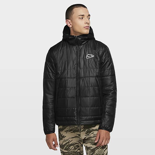 nike black long jacket
