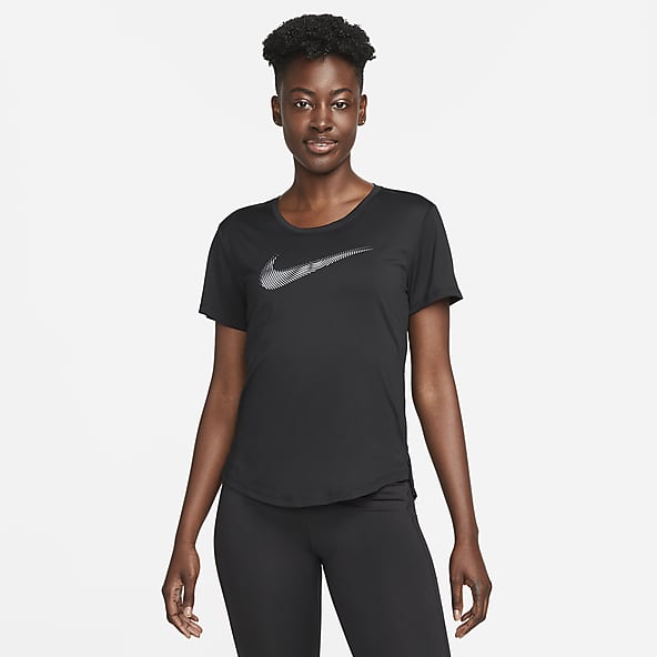 Red and black sales nike shirt women's