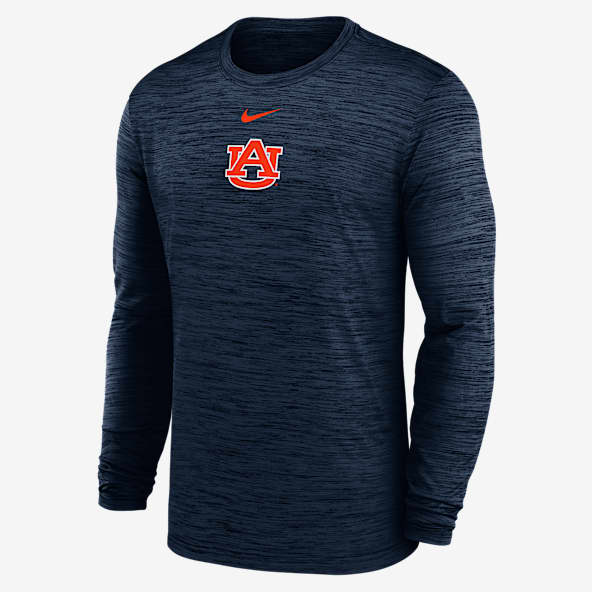 Auburn Sideline Velocitys Playera de manga larga universitaria Nike Dri-FIT para hombre