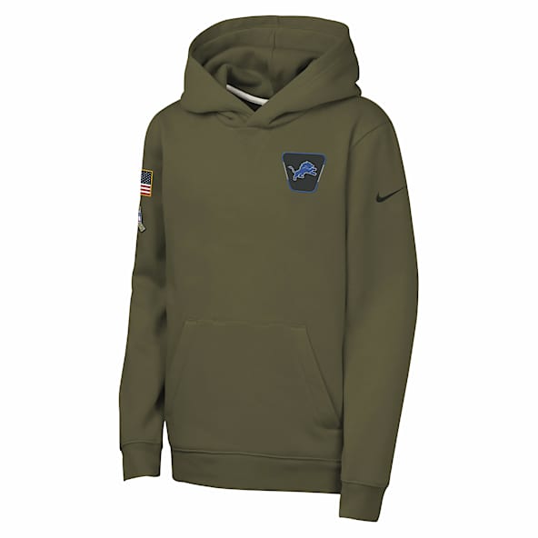 Nike Club Fleece (NFL Detroit Lions) Big Kids' "Salute to Service" Pullover Hoodie