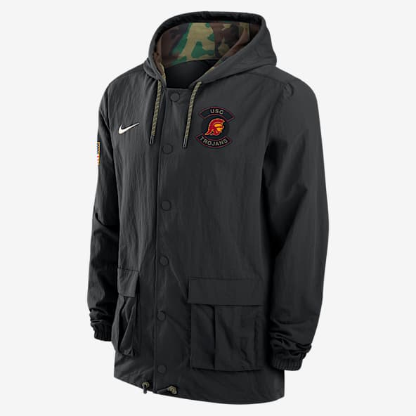 USC USC Men's Nike Full-Snap Hooded Military Jacket