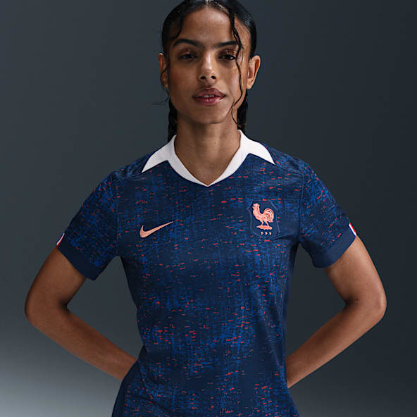 Primera equipación Stadium FFF 2025 (selección femenina) Camiseta de fútbol tipo Replica Nike Dri-FIT - Mujer