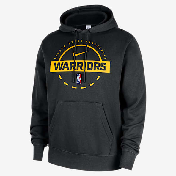 Golden State Warriors Club Sudadera de entrenamiento con gorro sin cierre Nike de la NBA para hombre
