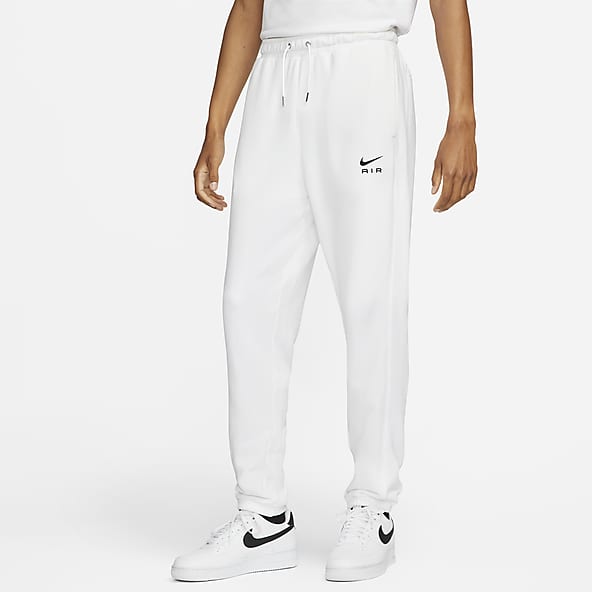 mens white nike tracksuit bottoms