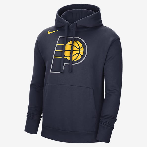 Nike Indiana Pacers Jacket, Mens 2XL, Reversible Navy Waterproof To Gold  Fleece