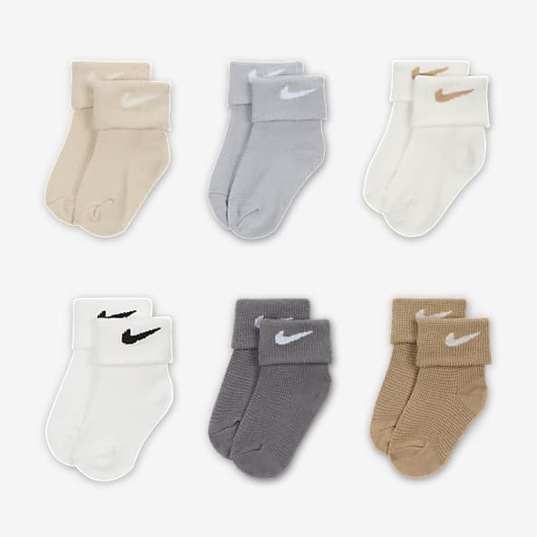 Nike Calcetines de tejido Knit con diseño tipo waffle para bebé (6 pares)