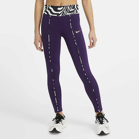 purple nike leggings