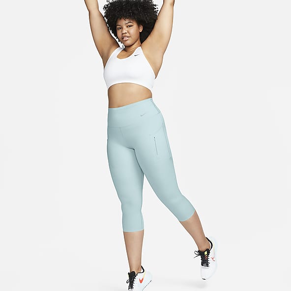 Nike Go Women's Firm-Support High-Waisted Cropped Leggings with Pockets  (Plus Size)