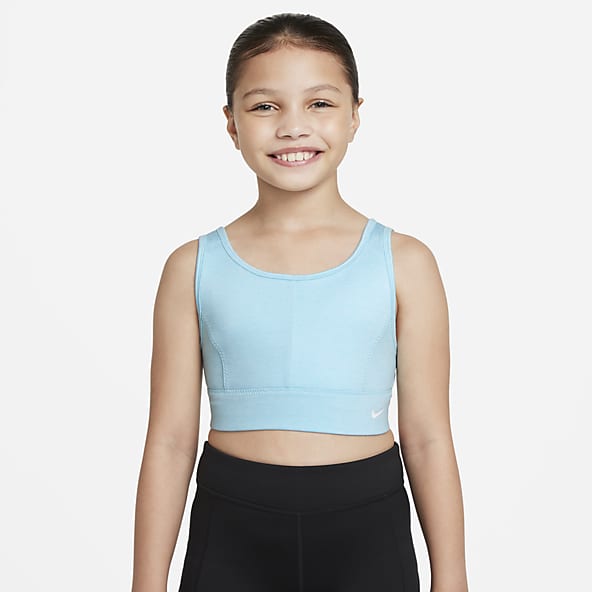 Nike dri-fit swoosh big kids' girls' tank sports bra, Sports bras
