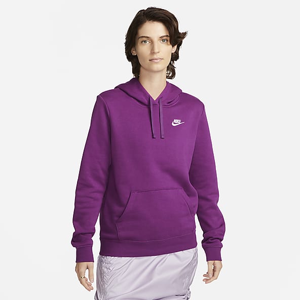 nike purple zip hoodie