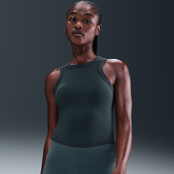 Nike One Fitted Camiseta de tirantes Dri-FIT cropped para mujer