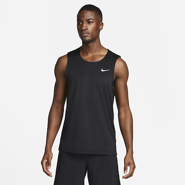 Nike Pro Dri-FIT Men's Slim Fit Sleeveless Top Size 3XL White