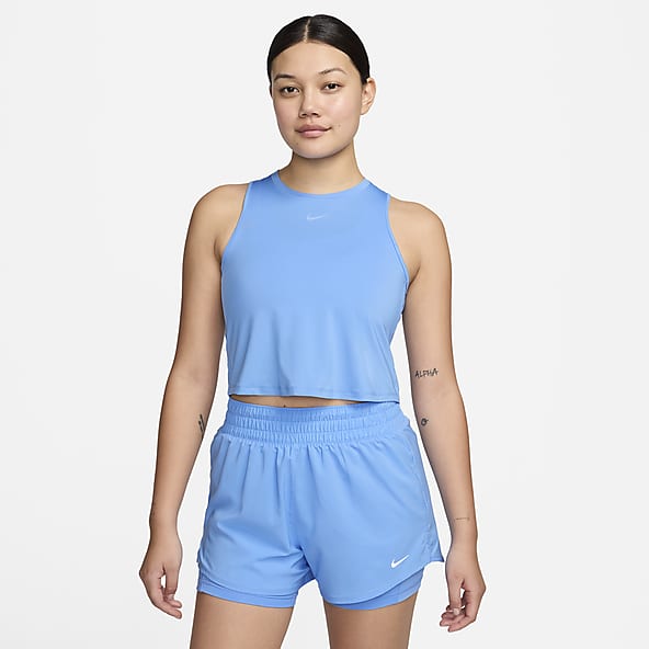 Nike Women's Dri-fit Training Tank Top, Blue, Small