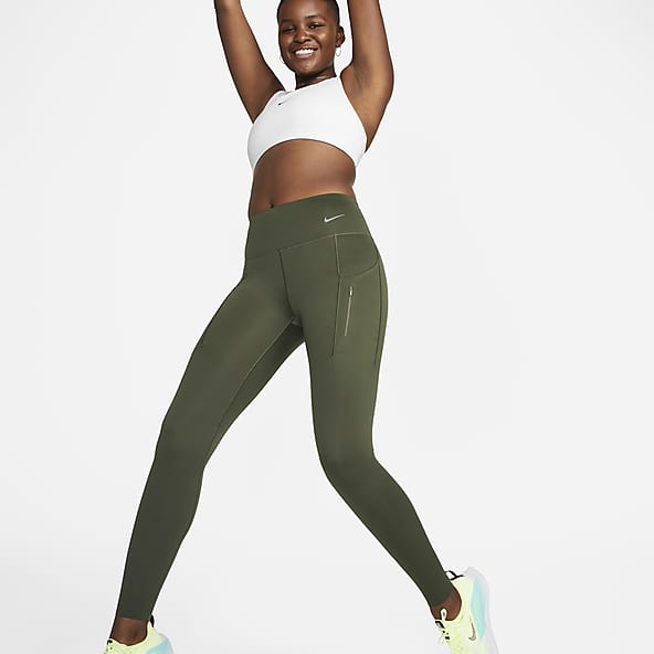 Green Pockets Tights & Leggings. Nike NZ